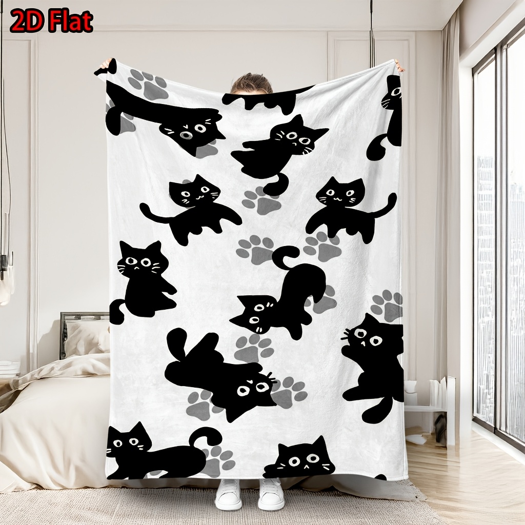 Baby Nursery Ideas Girl - Coperta con Stampa di Gatti Carini,