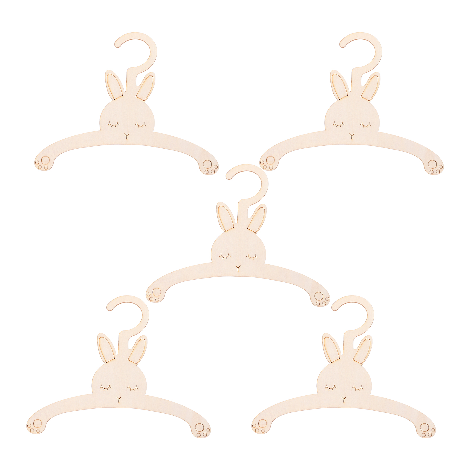 Baby Nursery Uniform - 5 pezzi grucce di coniglio in