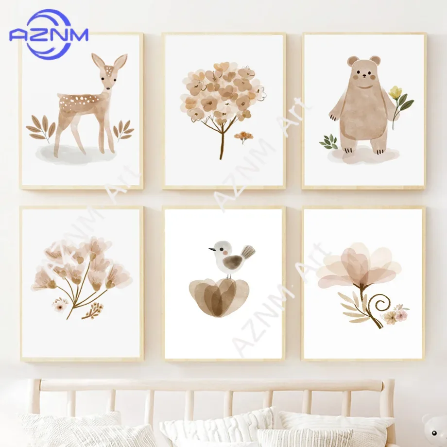 Baby Nursery Prints - Quadro su tela per cameretta in