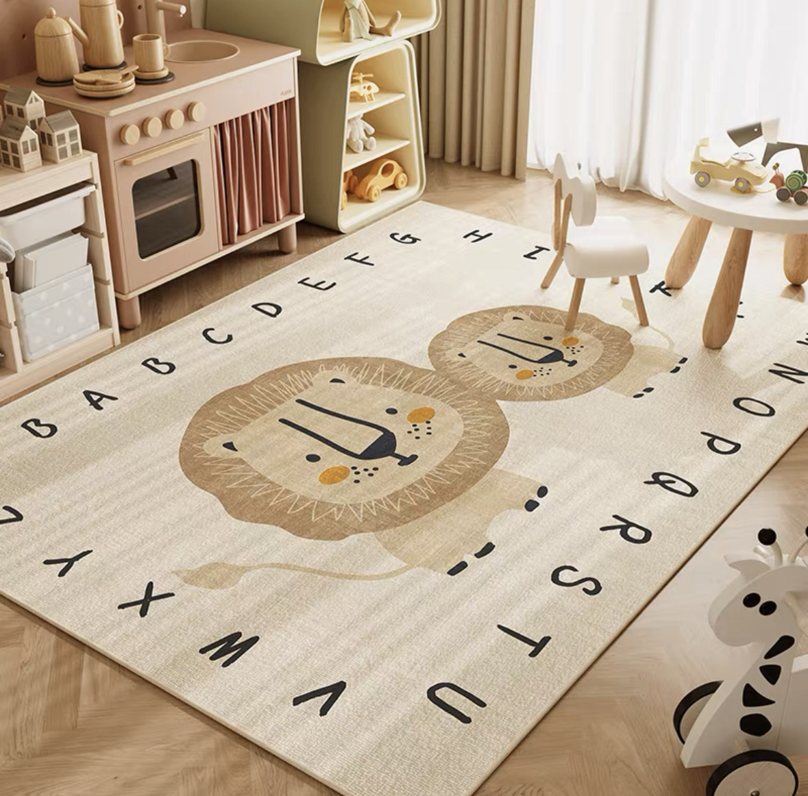 Soft Rug Nursery - Tappeto da gioco VIKAMA neutro con