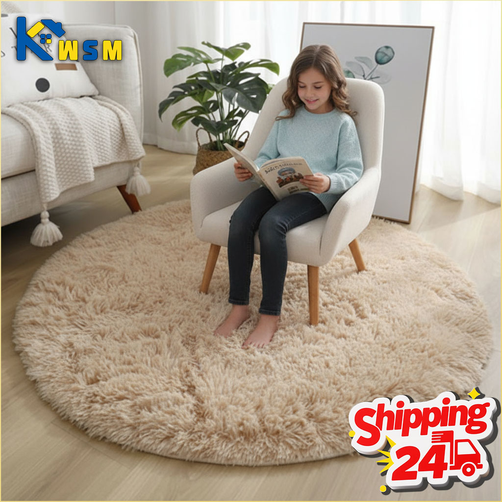 Soft Rug Nursery - Tappeto rotondo soffice super morbido Tappeto