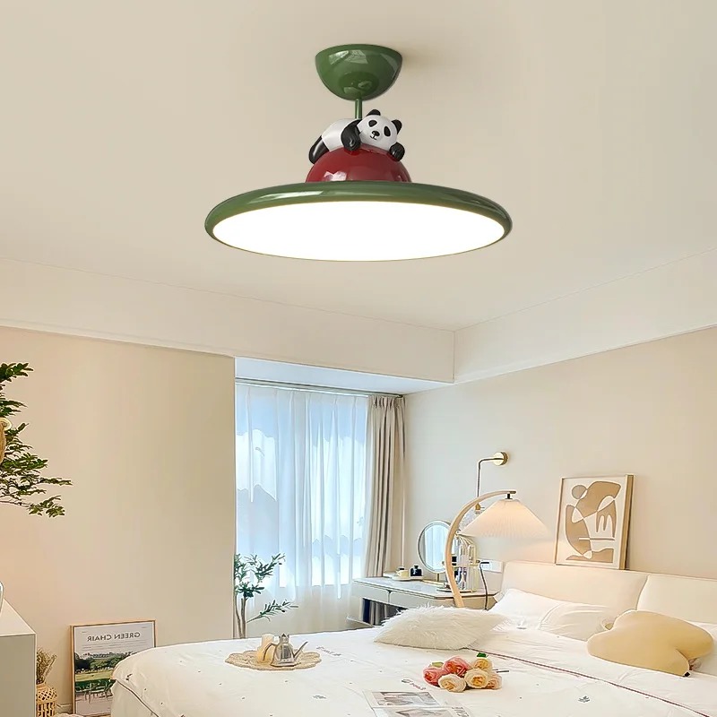 Baby Nursery Light Fixture - Plafoniera a LED Panda in stile