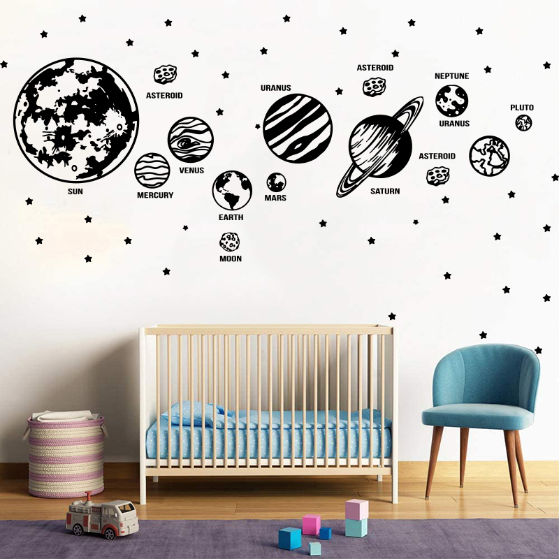 Baby Nursery Panelling - Grandi pianeti sistema solare Space Star