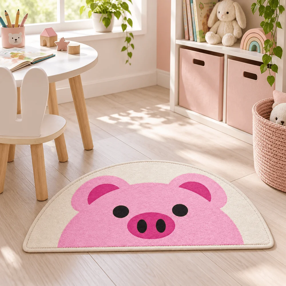 Tappeto semicircolare con simp - Soft Rug Nursery recensione e prezzo