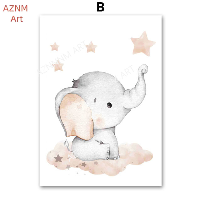 Poster con elefante, palloncin - Baby Nursery Prints recensione e prezzo