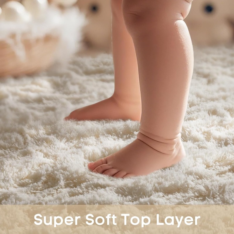 Tappeto rotondo bianco crema M - Soft Rug Nursery recensione e prezzo