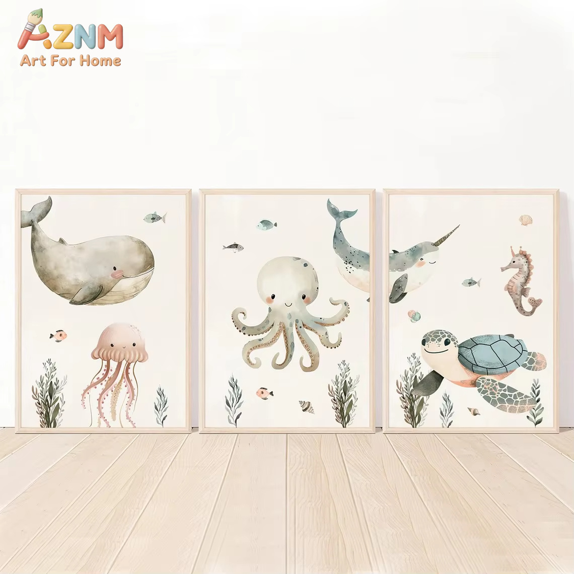 AZNM Quadro su tela con animal - Baby Nursery Prints recensione e prezzo