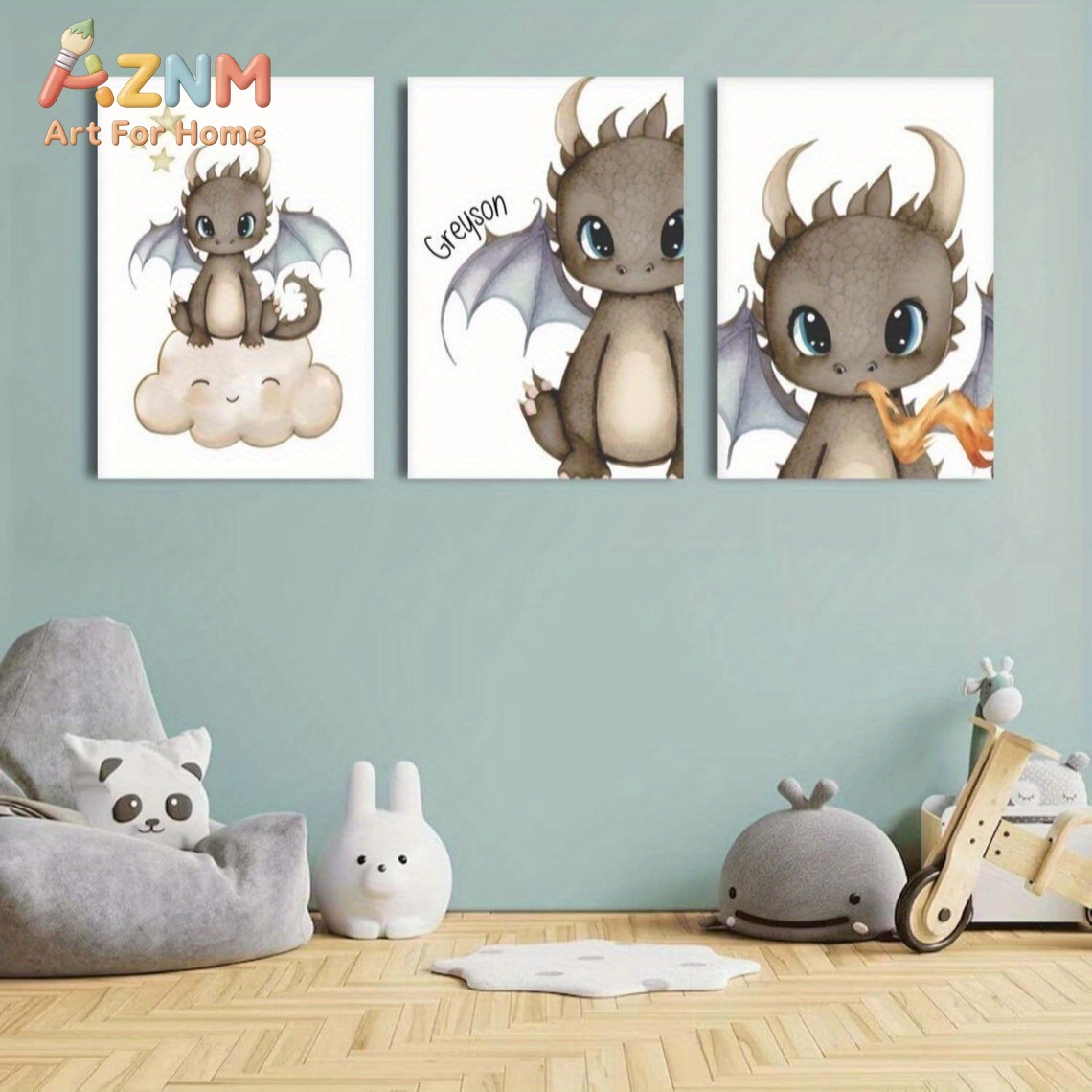 AZNM Dipinto su Tela con Simpa - Baby Nursery Prints recensione e prezzo