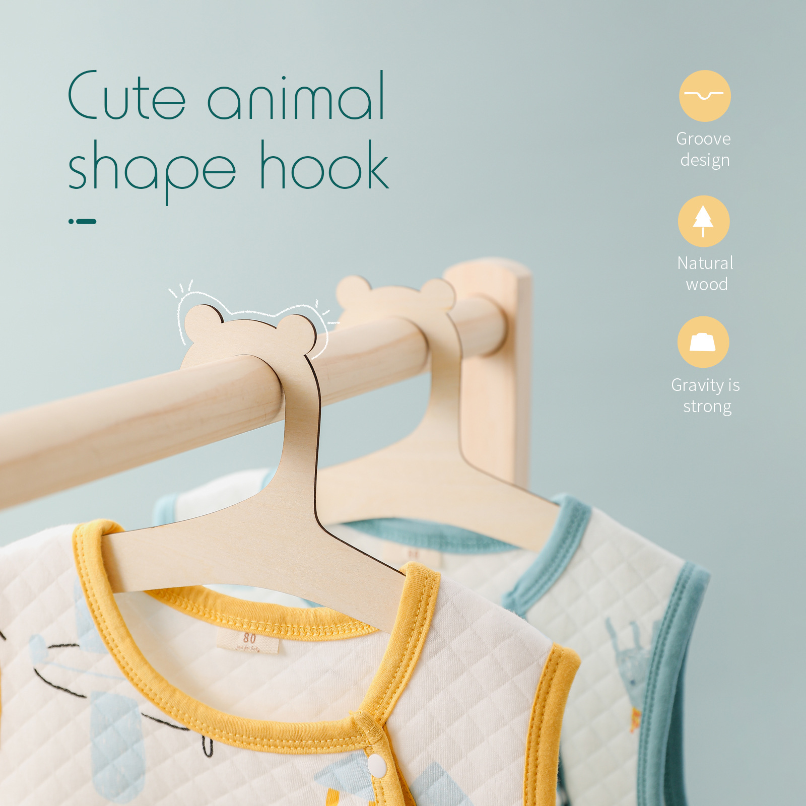5/10 Pezzi Appendiabiti in Leg - Baby Nursery Uniform recensione e prezzo