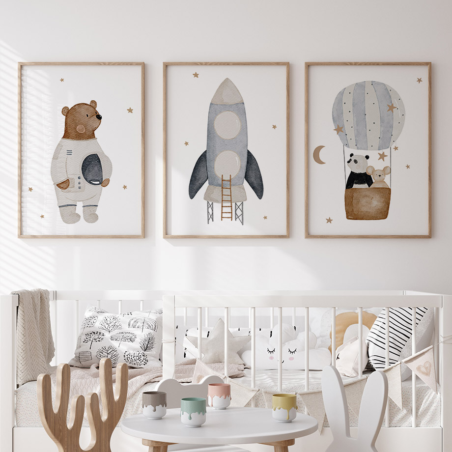 Poster Boho con Razzo Spaziale - Baby Nursery Prints recensione e prezzo