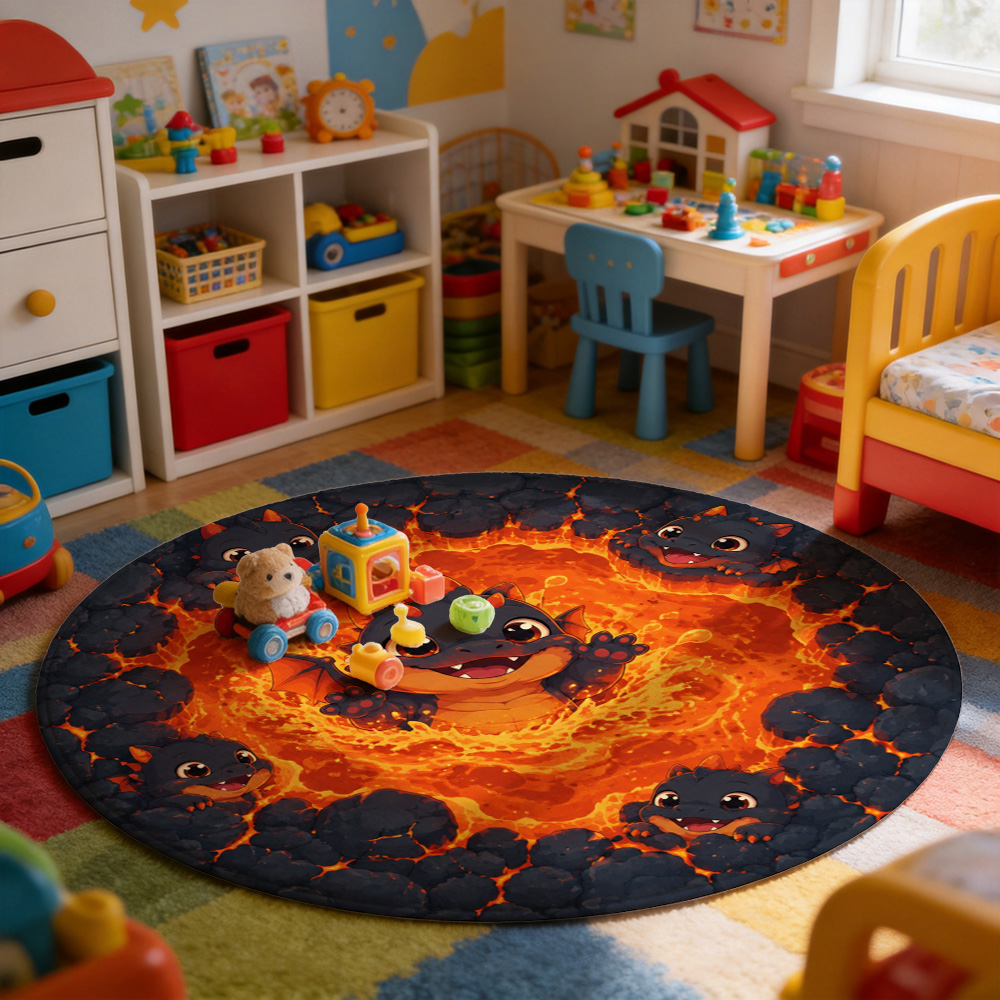 Tappeto a forma di cerchio con - Soft Rug Nursery recensione e prezzo