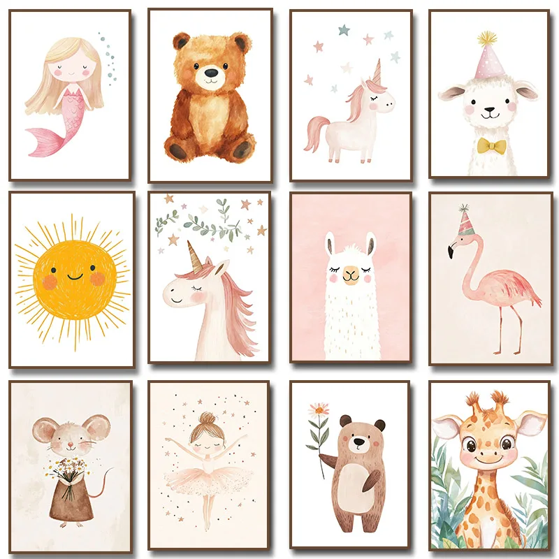 Stampa su Tela con Illustrazio - Baby Unicorn Nursery recensione e prezzo