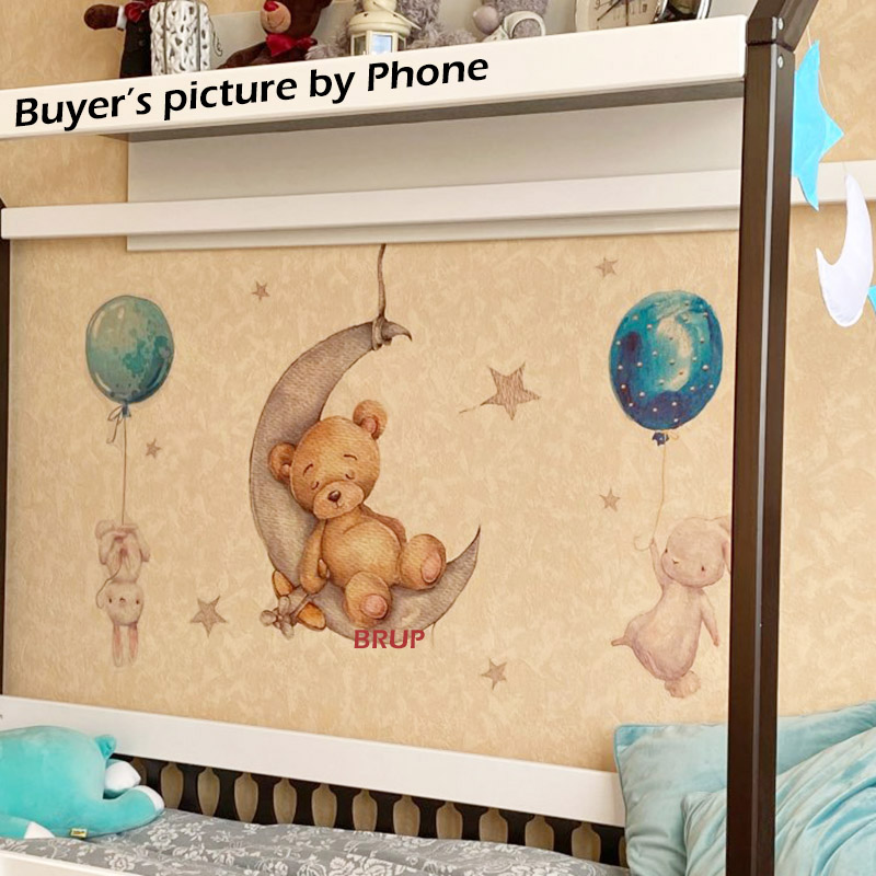 Acquerello palloncino coniglie - Baby Nursery Panelling recensione e prezzo