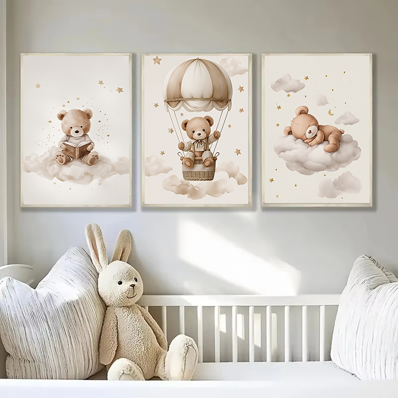 3 pz/set Bohemian Teddy Bear A - Baby Nursery Decor recensione e prezzo